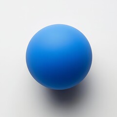 Blue Sphere: A Minimalist Abstract Art