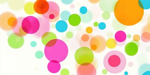 Colorful Circles on a Bright Background