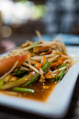 Thai Spicy green papaya salad