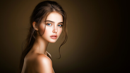 Captivating Portrait of a Woman in Low Light