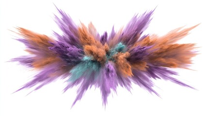 Obraz premium Abstract explosion of colors resembling a burst of energy or creativity.