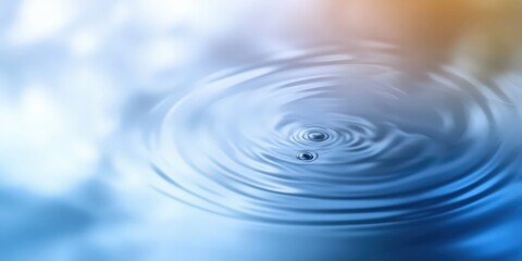 Tranquil Water Ripples in Soft Light