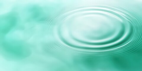 Calm Water Ripples in Soft Green Background