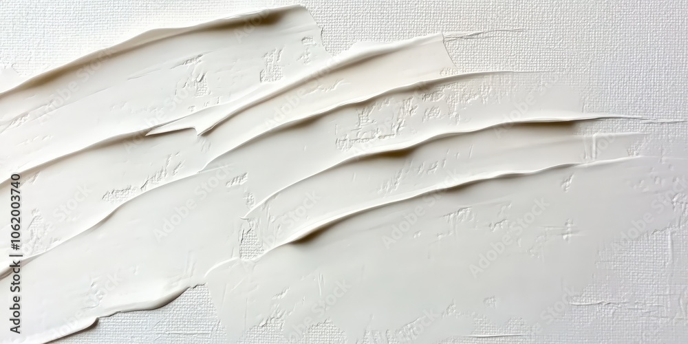 Poster white textured canvas with layered patterns