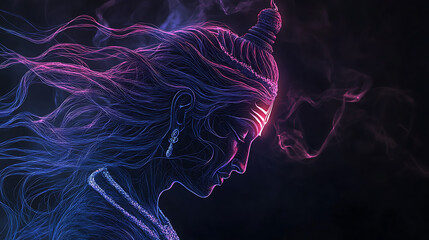 Shiva, wallpaper, the beloved god of health and wealth.