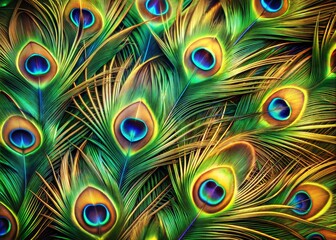 Beautiful peacock feather background
