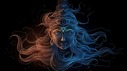 Shiva, wallpaper, the beloved god of health and wealth.