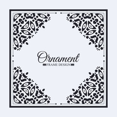 Flat decorative frame design background