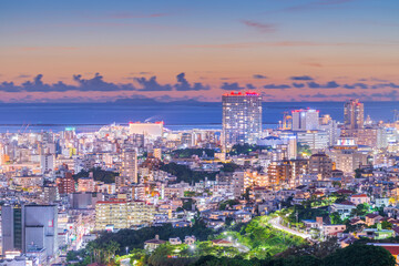 Naha, Okinawa, Japan Cityscape at Twilight