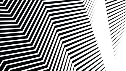 Black and white seamless zig zag pattern abstract background