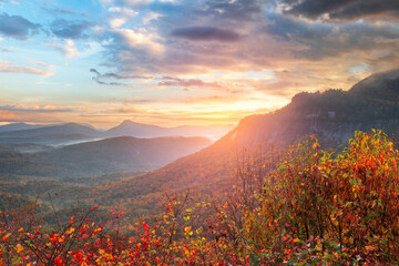 Whiteside Mountain in North Carolina, USA