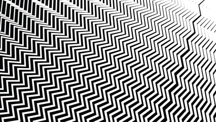 Black and white seamless zig zag pattern abstract background