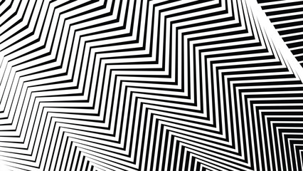 Black and white seamless zig zag pattern abstract background