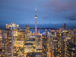 Naklejka premium Toronto, Ontario, Canada Skyline