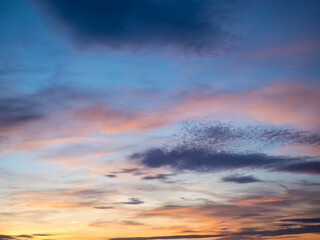 sky with clouds at sunset