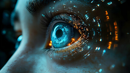 Digital Eye Illustration - Abstract, Futuristic