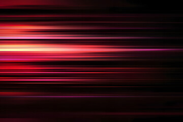 The effect of red light in fast motion on a black background. blurred abstract background with long exposure. neon light
