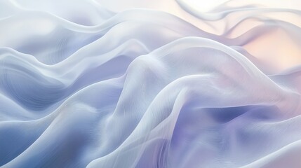 Fototapeta premium Modern Subtle Wavy Patterns on White Backdrop