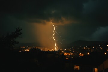 Outline of thunder burst visual representation