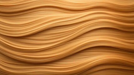Obraz premium Textured wave pattern in warm golden hues, ideal for backgrounds or design elements, showcasing fluidity and elegance.