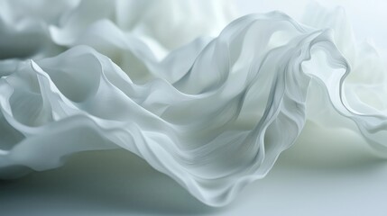 Obraz premium Elegant Minimalist White Wave Texture Background