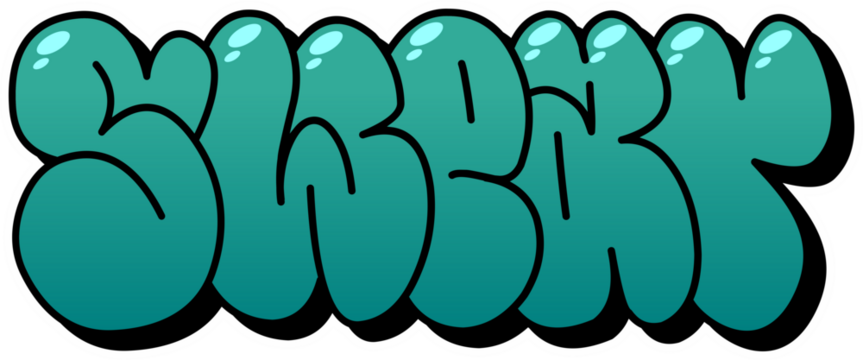 GRAFFITI DIGITAL VECTOR BOMBING THROW UP STOCK