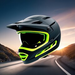 motorcycle helmet illustration. mountain bike helmet. bicycle helmet. motorcycle Black helmet. modern helmet.