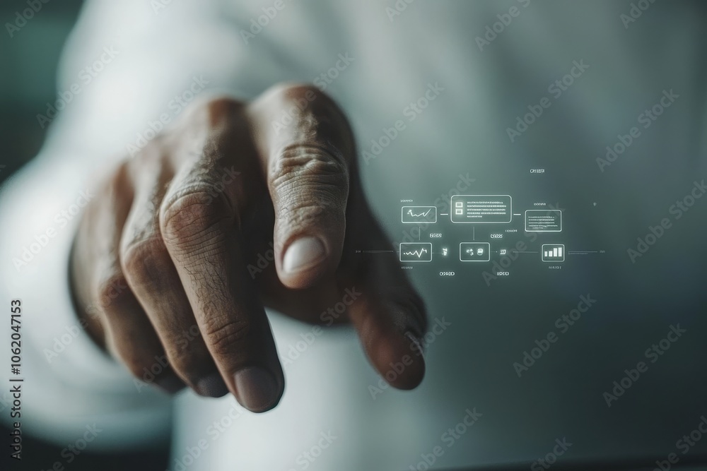 Fototapete Using AI and CRM software automation technology, businesses are logging sales reports and making tax invoices. Robotic Process Automation RPA is used to automate these processes.