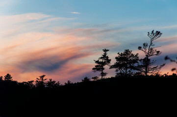 Pawtuckaway Lake Nottingham New Hampshire sunset