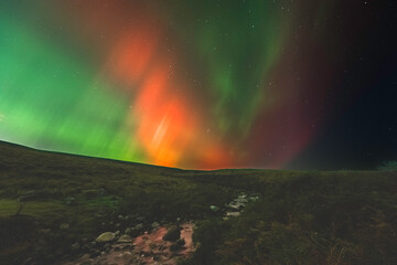 Northern lights of the 11/10/2024 at Sally Gap, county Wicklow, Ireland