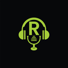 Audio Studio Logo With Letter R