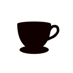 cup of hot coffee - vector icon
