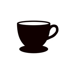 cup of hot coffee - vector icon