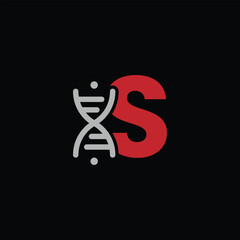 DNA Innovation Symbol With Letter S