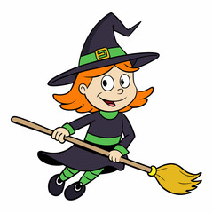 witch-broom-white-background