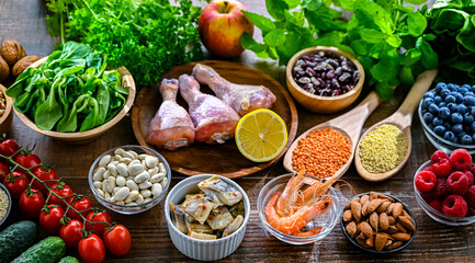 Food products representing the MIND diet