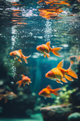 goldfish in aquarium