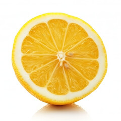 A yellow lemon slice