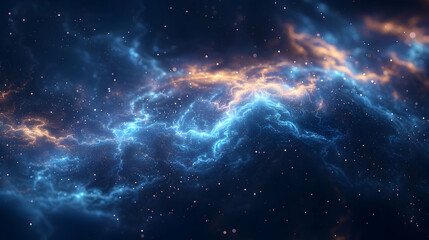 Abstract Background with Blue and Orange Lights