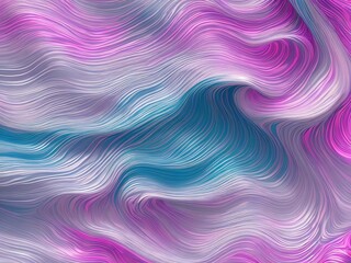 Obraz premium An illustration of flowing waves in shades of pink and purple