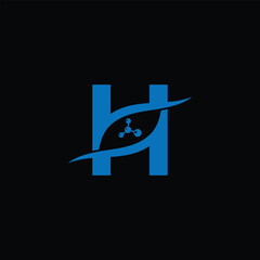 Abstract Chemical Lab Logo With Letter H