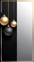 Black Christmas greeting