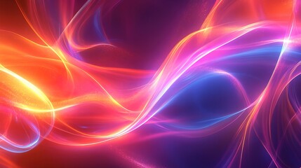 Obraz premium Abstract Neon Lines: A mesmerizing abstract background