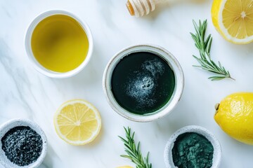 A light and refreshing algae-based lemonade made with spirulina, lemon juice, and a touch of honey, creating a hydrating, immune-boosting drink perfect for staying energized during summer