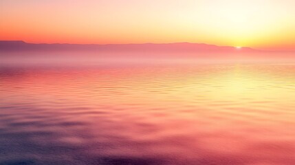 Obraz premium Tranquil Sunrise Over the Dead Sea