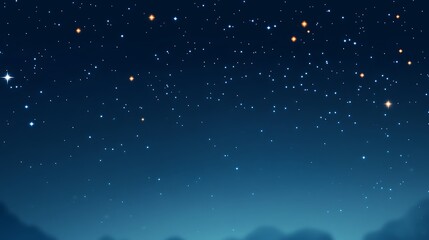 Obraz premium Dreamy night sky with soft stars and open space for text