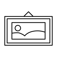 Simple Flat Home Wall Picture Icon