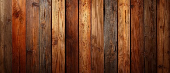 Obraz premium A tight shot of a wood-paneled wall featuring a centrally placed cell phone