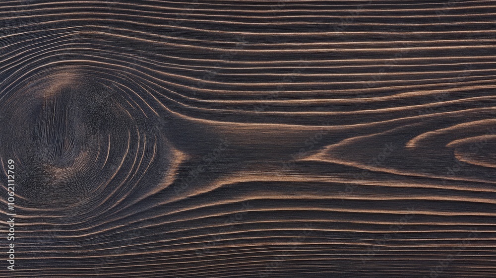 Poster dark hardwood texture with pronounced grain lines, creating a warm and classic wood background