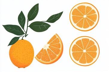 Fresh Oranges: A Vibrant Still Life of Citrus Fruit